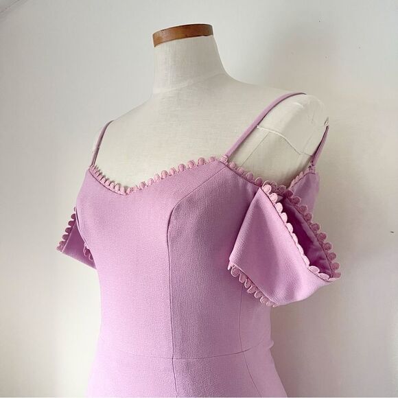 Dress The Population Lilac Off the Shoulder Mini Dress NWOT size Small - Picture 3 of 9